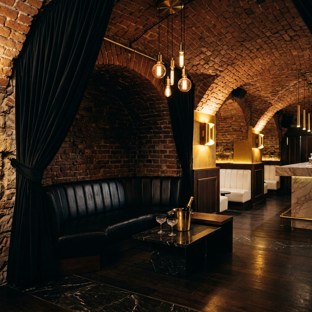 Prywatny salon w czerni